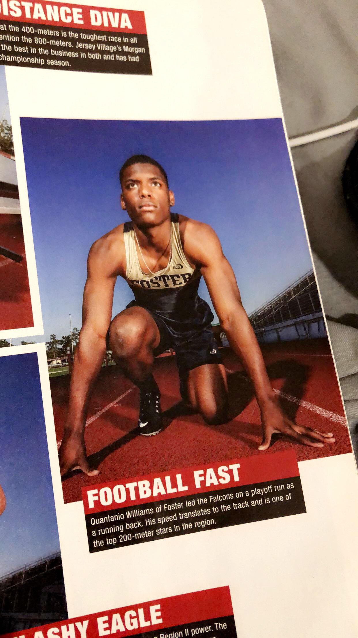Coach Q track magazine feature